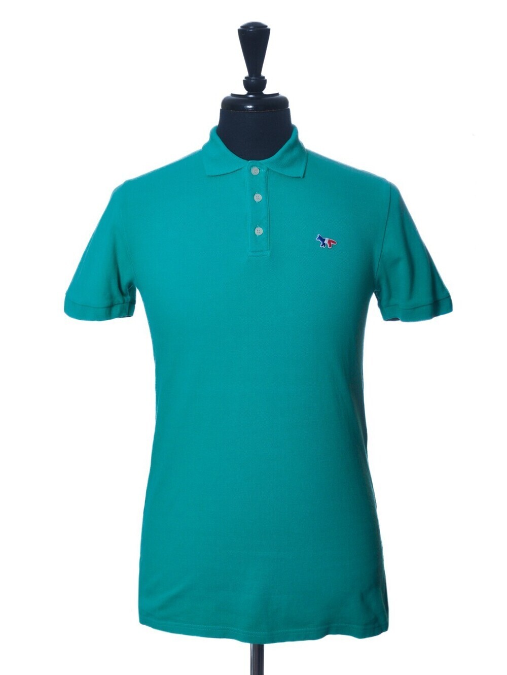Maison Kitsune Green Polo Shir M 36679